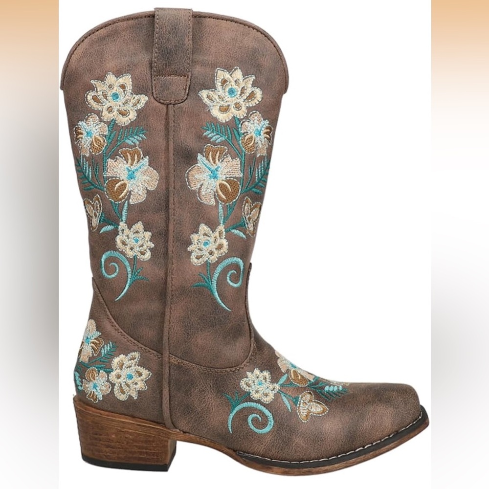 Roper Floral Western Cowgirl Boots